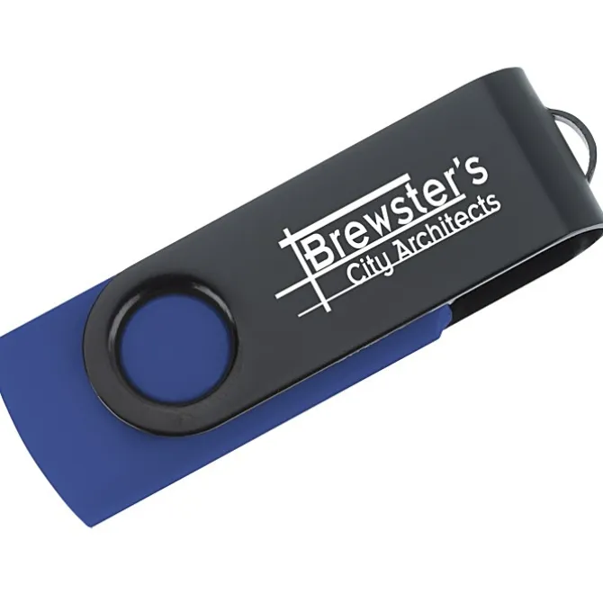 Swivel USB-C Drive - Black - 8GB