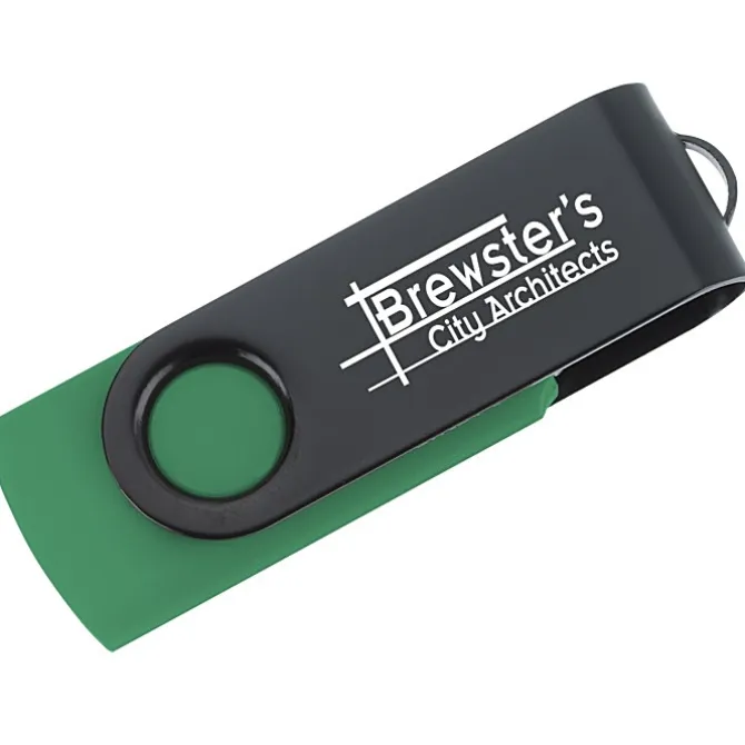 Swivel USB-C Drive - Black - 8GB