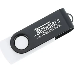Swivel USB-C Drive - Black - 8GB