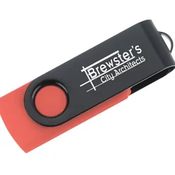Swivel USB-C Drive - Black - 8GB