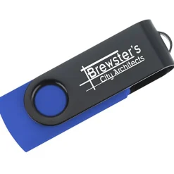 Swivel USB-C Drive - Black - 8GB