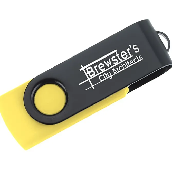 Swivel USB-C Drive - Black - 8GB