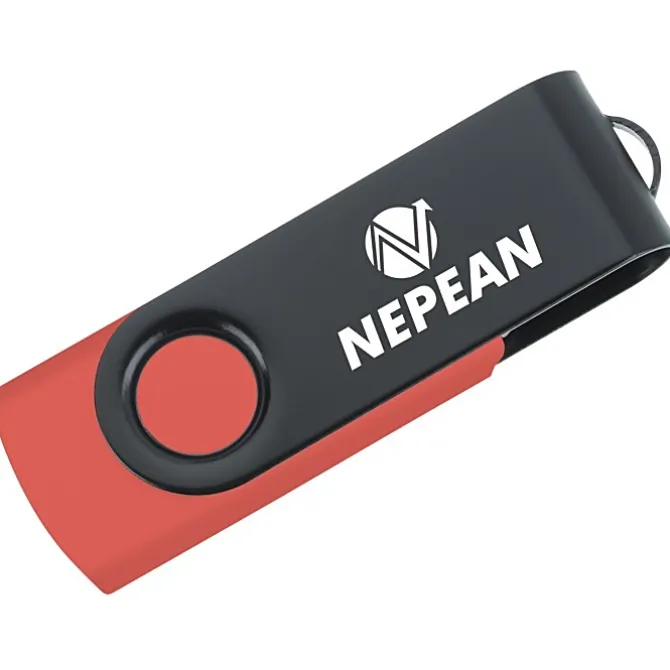 Swivel USB-C Drive - Black - 16GB