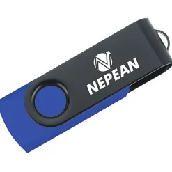Swivel USB-C Drive - Black - 16GB