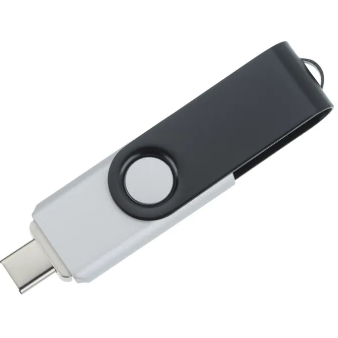 Swivel USB-C Drive - Black - 16GB