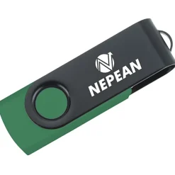 Swivel USB-C Drive - Black - 16GB