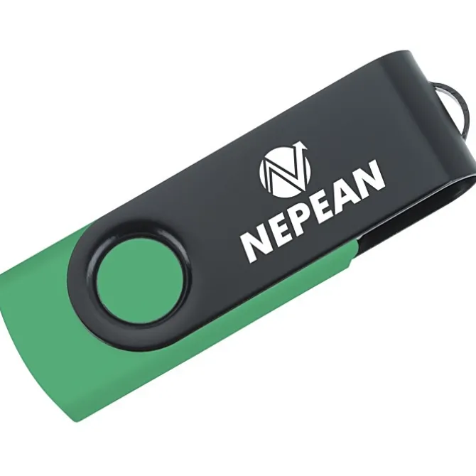 Swivel USB-C Drive - Black - 16GB