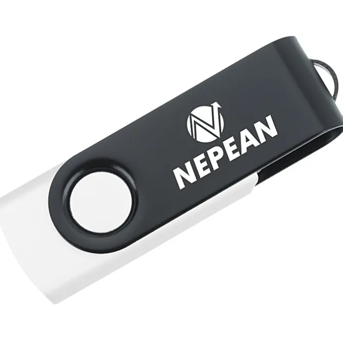 Swivel USB-C Drive - Black - 16GB