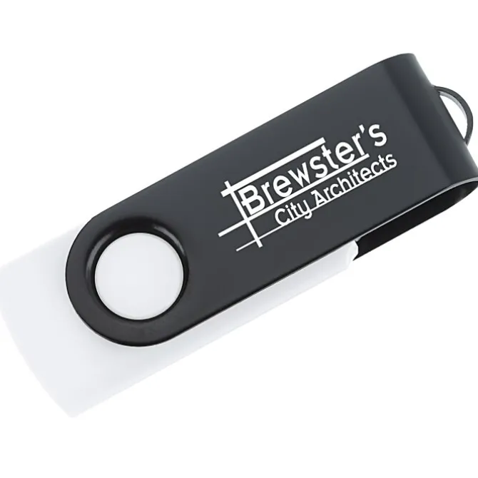 Swivel USB-C Drive - Black - 8GB - 24 hr