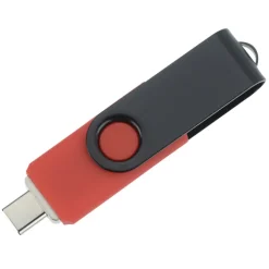 Swivel USB-C Drive - Black - 8GB - 24 hr