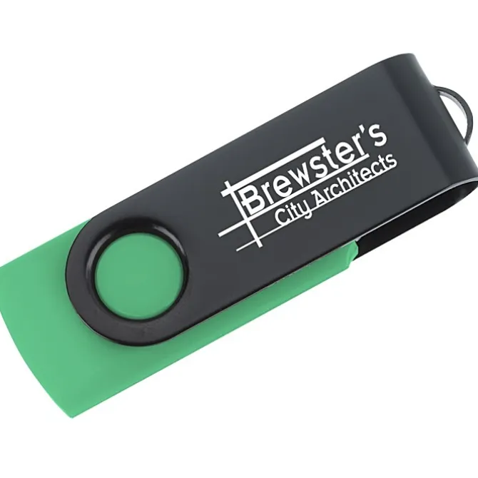 Swivel USB-C Drive - Black - 8GB - 24 hr