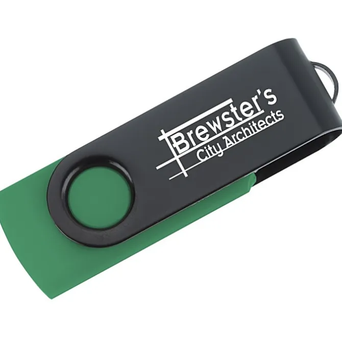 Swivel USB-C Drive - Black - 8GB - 24 hr