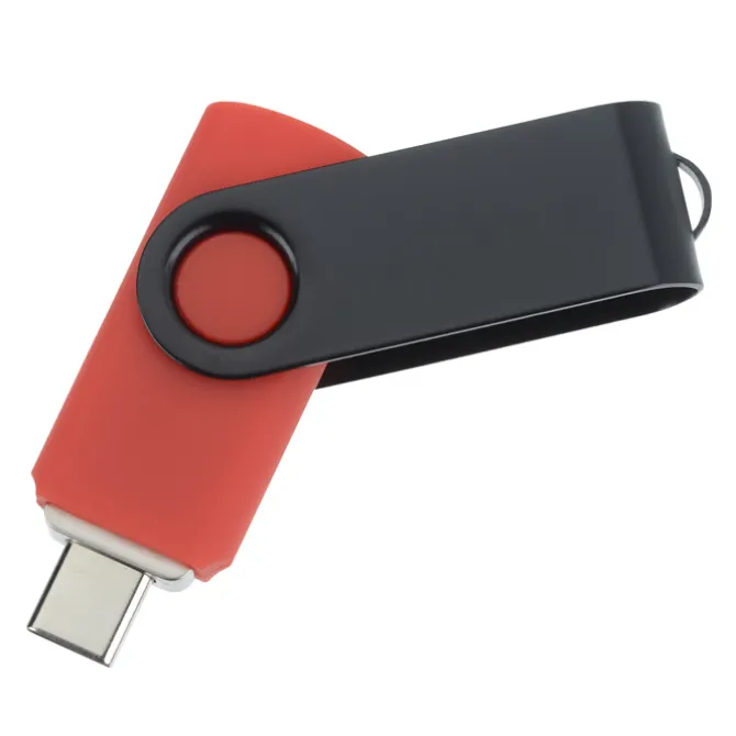 Swivel USB-C Drive - Black - 8GB - 24 hr