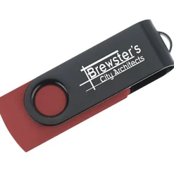 Swivel USB-C Drive - Black - 8GB - 24 hr