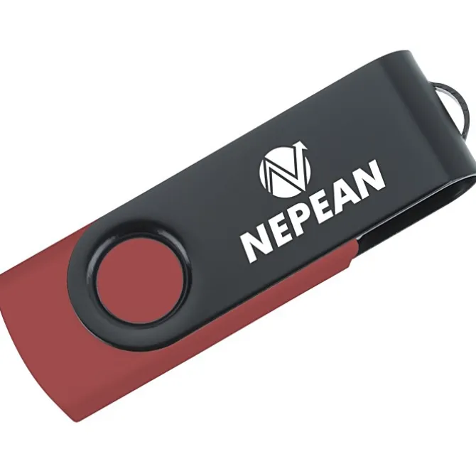 Swivel USB-C Drive - Black - 16GB - 24 hr
