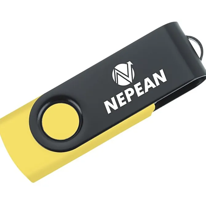 Swivel USB-C Drive - Black - 16GB - 24 hr