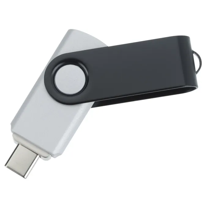 Swivel USB-C Drive - Black - 16GB - 24 hr