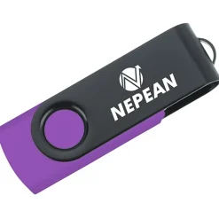 Swivel USB-C Drive - Black - 16GB - 24 hr
