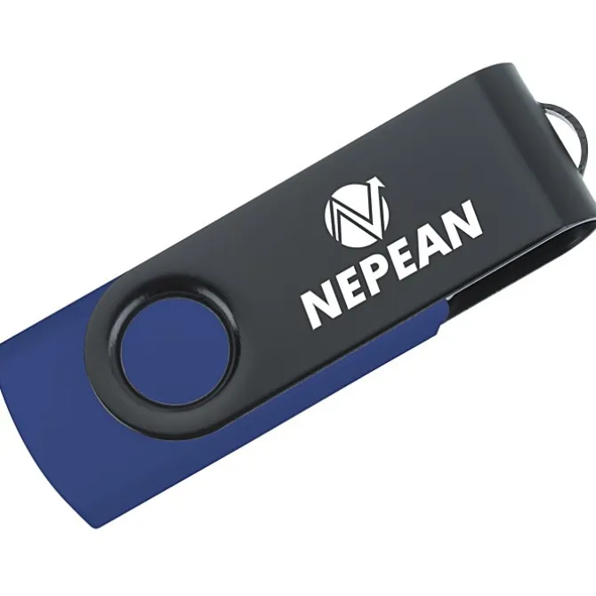 Swivel USB-C Drive - Black - 16GB - 24 hr
