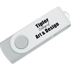 Swivel USB-C Drive - White - 8GB