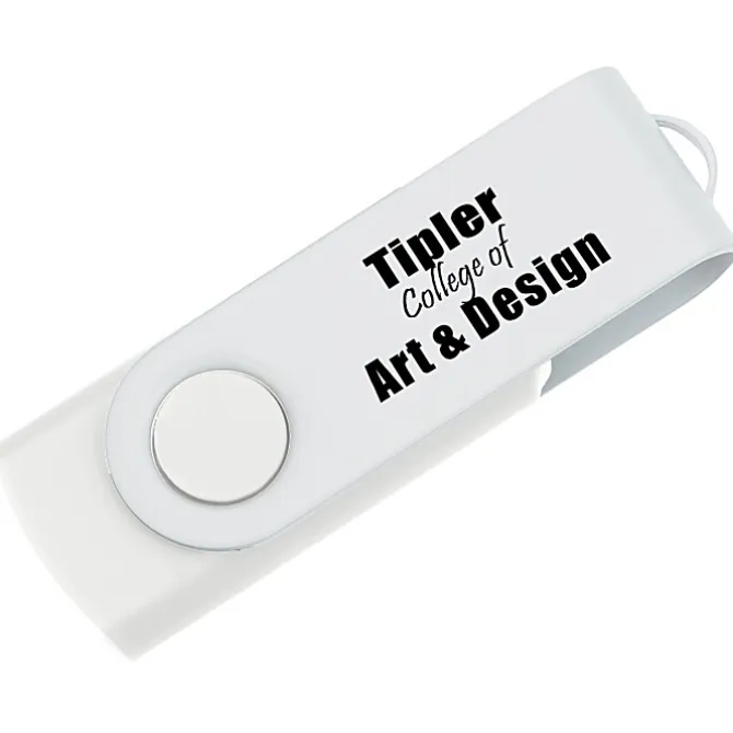 Swivel USB-C Drive - White - 8GB - 24 hr