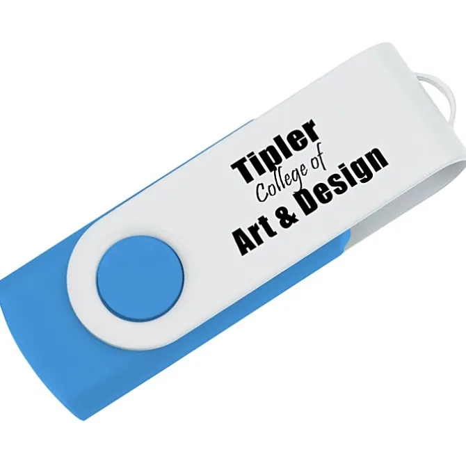 Swivel USB-C Drive - White - 8GB - 24 hr