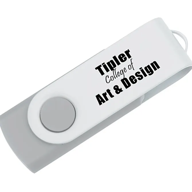 Swivel USB-C Drive - White - 8GB - 24 hr