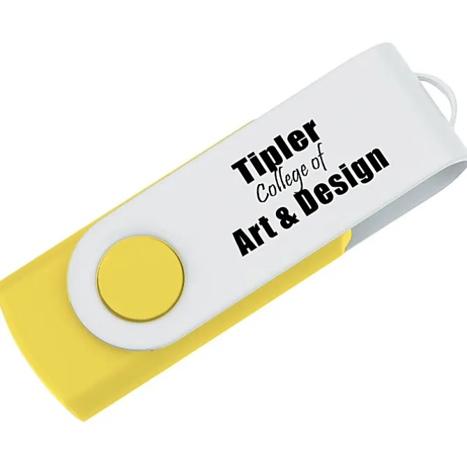 Swivel USB-C Drive - White - 8GB - 24 hr