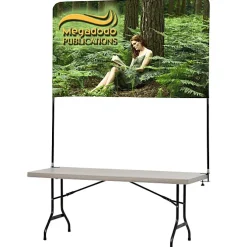 Tabletop Banner System with Back Wall - 6 feet