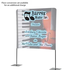 Tabletop Banner System with Tall Back Wall - 6 feet