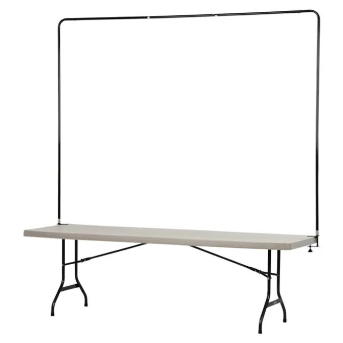 Tabletop Banner System with Tall Back Wall - 8 feet
