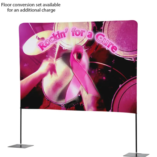 Tabletop Banner System with Tall Back Wall - 8 feet