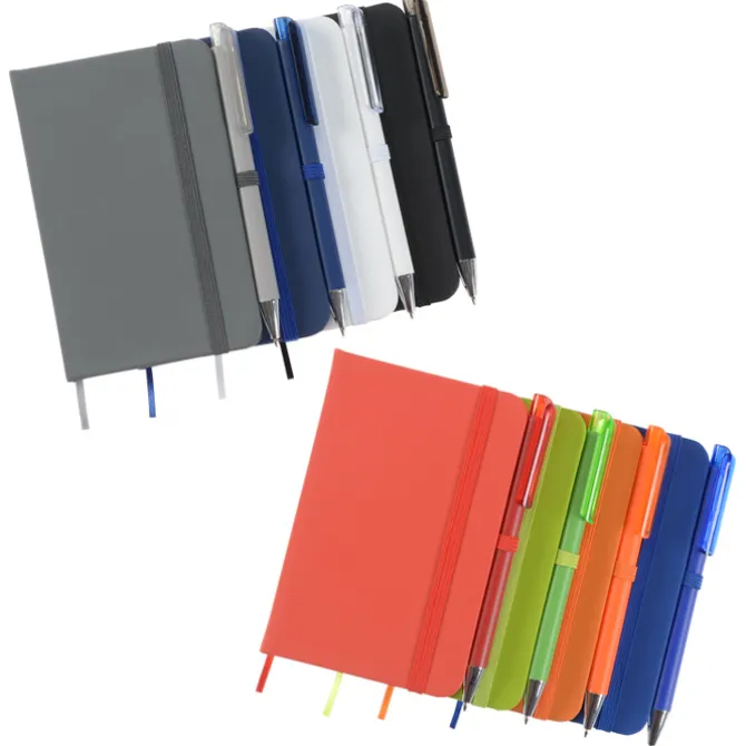 TaskRight Afton Notebook with Pen - 5 1/2 inches x 3 1/2 inches - Full Color