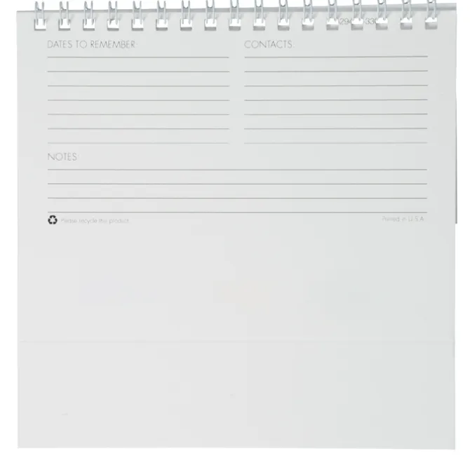 Tent Desk Calendar