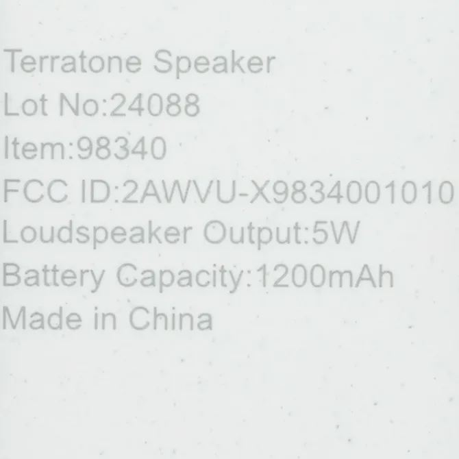 TerraTone Wireless Speaker
