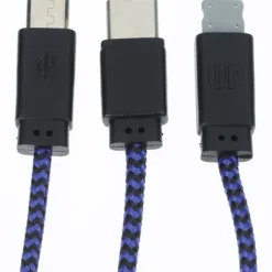 Textured 3-in-1 Charging Cable