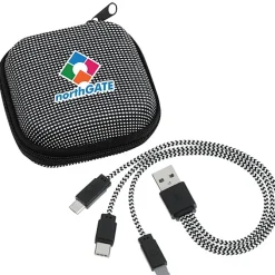 Textured 3-in-1 Charging Cable