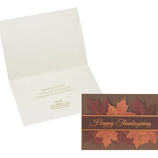 Thanksgiving Autumn Leaves Greeting Card