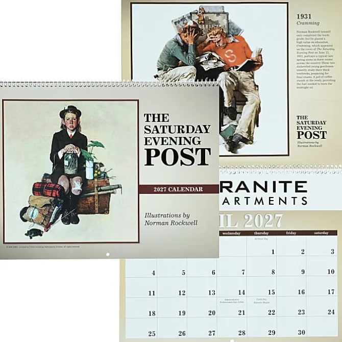 The Saturday Evening Post Large Wall Calendar