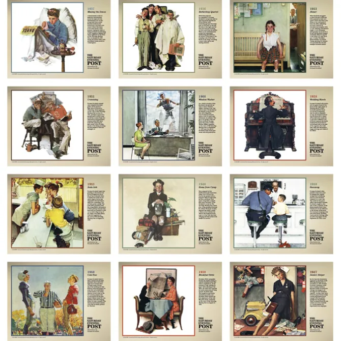The Saturday Evening Post Large Wall Calendar