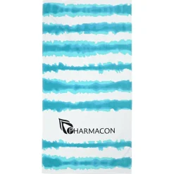 Tie-Dye Cabana Stripe Beach Towel