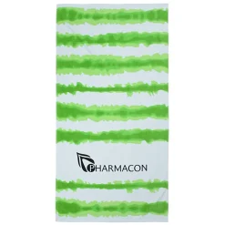 Tie-Dye Cabana Stripe Beach Towel