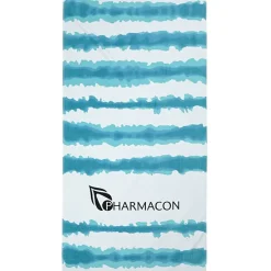 Tie-Dye Cabana Stripe Beach Towel - 24 hr