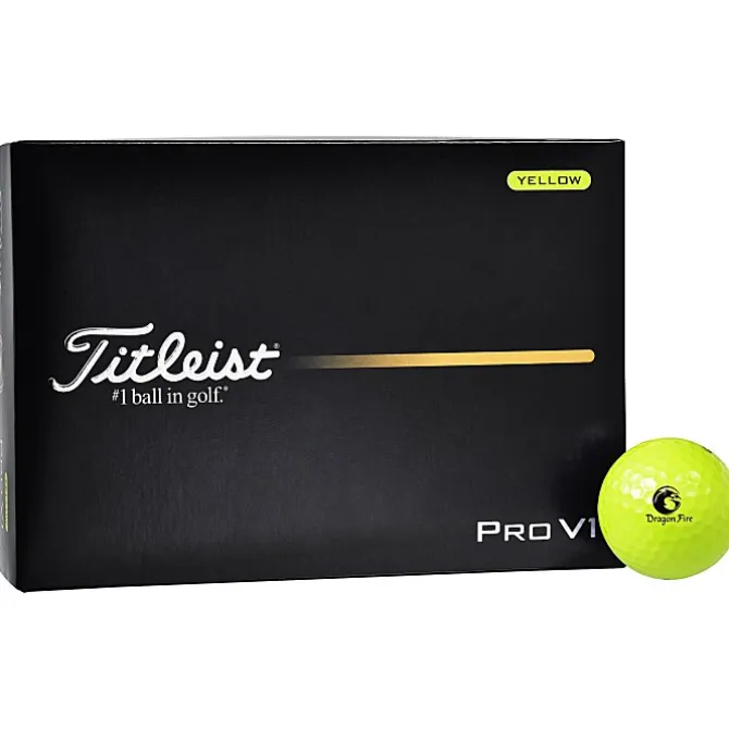 Titleist Pro V1 Yellow Golf Ball - Dozen - Factory Direct