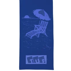 Tone on Tone Stock Art Towel - Chair with Umbrella