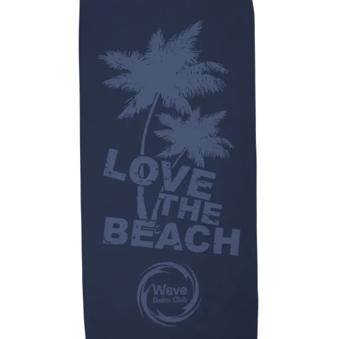 Tone on Tone Stock Art Towel - Love the Beach