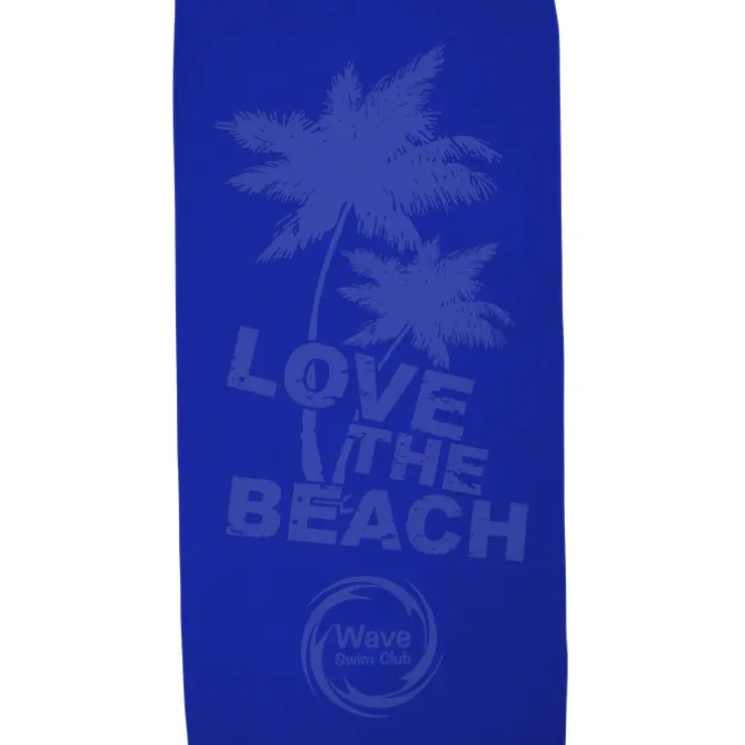 Tone on Tone Stock Art Towel - Love the Beach