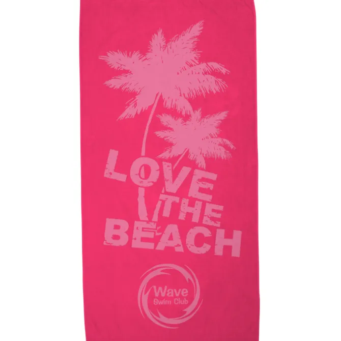 Tone on Tone Stock Art Towel - Love the Beach