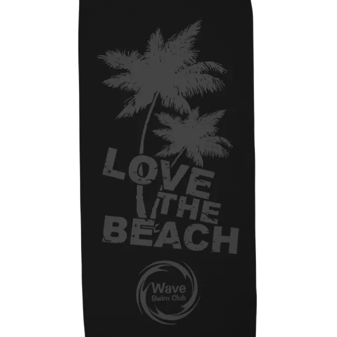 Tone on Tone Stock Art Towel - Love the Beach