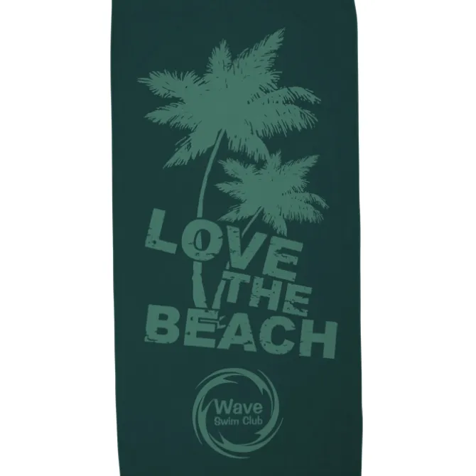 Tone on Tone Stock Art Towel - Love the Beach
